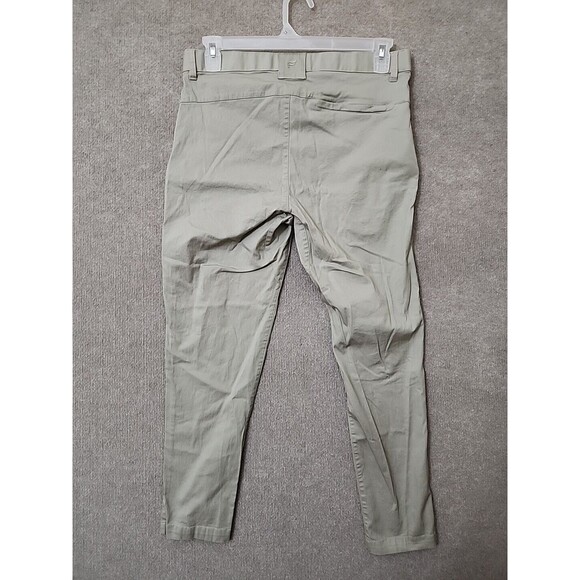 Fabletics High Side Chino Pants Mens 34x32(28) Taupe Slim Fit Stretch - Picture 5 of 9